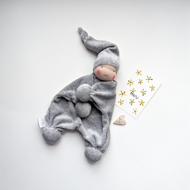 Doudou Waldorf classic Gris - Une Fille de Mai