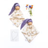 doudou waldorf simply-lavande fleuri bébé