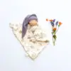 doudou waldorf simply-lavande fleuri bébé