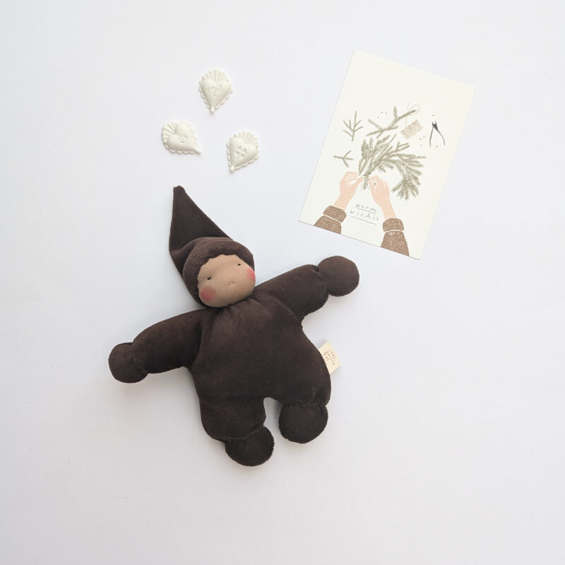 doudou cuddly haut de gamme en laine naturelle