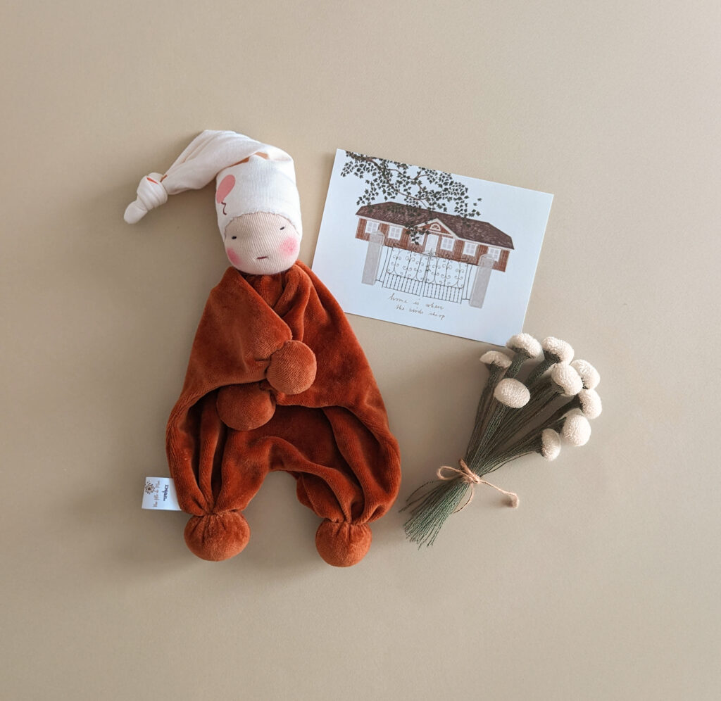 Doudou Waldorf bébé naturel