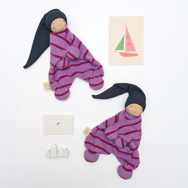 doudou Waldorf Classic rayures roses